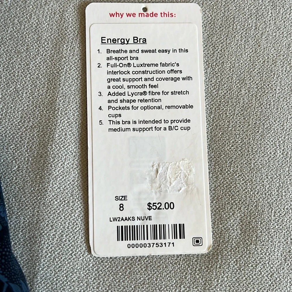 Lululemon Energy Bra Medium Support - Picture 9 of 9